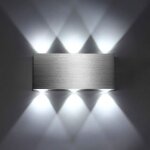 Applique murale led 18w int�rieur lampe murale moderne carr� up down en aluminium eclairage d�coration ...
