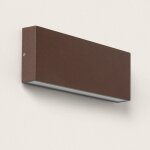 Applique murale led 20w extrieur aluminium slectionnable cct double face brooky l rouille