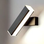 Applique murale led 6w lampe murale blanc chaud acrylique moderne lampe de mur rotatif fer �clairage ...