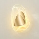 Applique murale led 8w int�rieur avec abat - jour en verre, 3 couleurs intensit� variable lampe murale ...