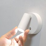 Applique murale led, applique murales d'int�rieur, commande tactile magn�tique rotation � 360�, applique ...