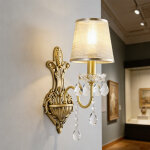 Applique murale led lampe de chevet - variateur 3 couleurs 3000k / 4000k / 6000k, douille e14 verre d�coratif ...