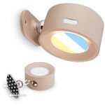 B. k. licht - briloner tari led lampe murale sans fil, batterie, variateur, tactile, amovible par aimant, ...