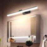 Applique murale led pour miroir de salle de bain 50 cm 12 w, �tanche ip44, pivotante � 180�, �clairage ...