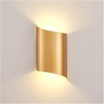 Applique murale led moderne et cr�ative, dor�e, style post - moderne, luminaire luxe for chambre � coucher, ...