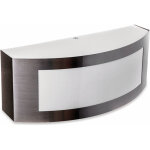 Applique murale led ronde v - tac avec douille e27 (max. 15 w) gris ip44