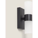 Applique murale led salle de bain 6w aluminium et pc avery noir Applique murale led salle de bain 6w aluminium et pc avery noir