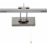 Applique murale led pour salle de bain avec interrupteur � tirette, miroir r�glable ip44, 4000k 35cm ...