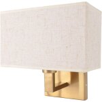 Applique murale en lin avec abat - jour en tissu moderne, ambiance confortable, cble e26, zone de lecture ...