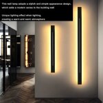 Applique murale � longue bande lumineuse, applique murale moderne nordique rectangulaire � led d'int�rieur, ...