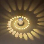 Applique murale luminaire � led 3 watts, lampe murale en aluminium, plafonnier moderne pour salon chambre ...