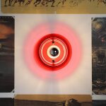 Applique murale m�di�vale style ann�es 70 bauhaus, sans source lumineuse, design vintage rouge vin, pour ...