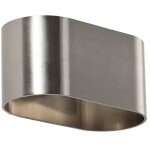 Applique murale m�tal nickel, haut / bas, g9 165mm