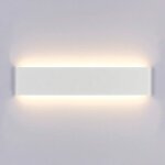 Applique murale moderne 12w 30cm led applique murale int�rieure en aluminium blanc pour chambre salle ...
