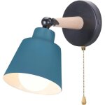 Applique murale moderne applique murale r�tro minimaliste lampe murale d'int�rieur nordique e27 bleu