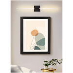 Applique murale noire, led d'int�rieur, rechargeable par usb, pour chambre. applique de chevet, trois ...