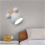 Applique murale nordique applique mickey en aluminium pour chambre d'enfants applique des luminaires ...