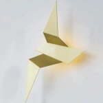 Applique murale - - oiseau moderne - led int�gr�e - m�tal - 17x32, 5x6, 5 cm