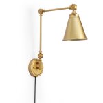 Applique murale orientable vintage avec prise  tika  - dor�