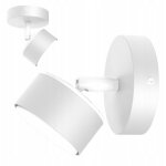 Applique murale, plafonnier, spot, lampe led blanche gx53 polie