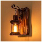 Applique murale r�tro bois cr�atif appliques murales en bois lanterne magasin de v�tements restaurant ...