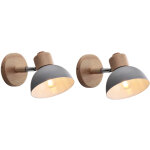 Applique murale rétro e27 intérieur lampe murale fer forgé bois luminaire murale gris chambre salon couloir ... Applique murale rétro e27 intérieur lampe murale fer forgé bois luminaire murale gris chambre salon couloir ...