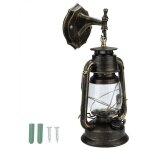 Applique murale rustique en verre ambr�, bronze bross�, lampe industrielle farmhouse sconce porch lighting ...