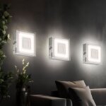 Applique murale en saillie spot int�rieur en saillie led plat carr� cuisine led sous meuble, avec interrupteur ...
