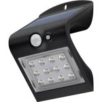 Applique murale solaire led avec d�tecteur de mouvement, 1, 5 w, noir, solution d'�clairage blanc neutre ...