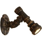 Applique murale style loft en fer, style industriel r�tro vintage, style steam punk, led 3 w, lampe murale ...