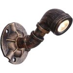 Applique murale style loft en fer, style industriel r�tro vintage, style steam punk, led 3 w, applique ...