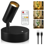 Applique murale tactile � intensit� variable, spot magn�tique sans fil, rotation � 350�, rechargeable, ...