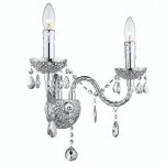 Applique murale toolight ebt017 - 2w chrome