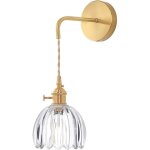 Applique murale en verre fleur vintage e27 lampe murale r�tro abat - jour art d�co lampe suspendue pour ...
