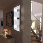Applique murale en verre led 12 watts lampe miroir chrome globo 48971 - 3