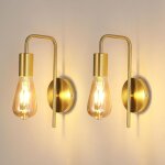 Applique murale vintage 2 pack, lampe murale int�rieur industrielle, spot mural fer r�tro pour chambre ...