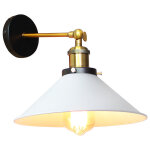 Applique murale vintage industrielle lamp murale en forme chapeau en m�tal luminaire murale r�glable ...