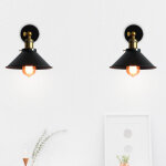 Applique murale vintage industrielle lamp murale en forme chapeau en m�tal luminaire murale r�glable ...