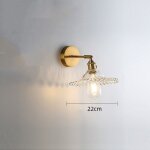 Applique murale vintage industrielle moderne e27 applique murale, d'�clairage abat - jour en verre pour ...