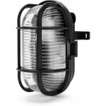 Applique / plafonnier ovale. en plastique + verre. led compatible. pour int�rieur ou ext�rieur. pour ...