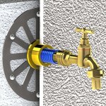 Applique robinet de jardin sous enduit aplic'enduit multicouche �16x2 - laiton - anquier