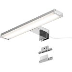 Applique de salle de bain aluminium chrom� led 8w 30 cm ip44