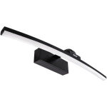 Applique de salle de bain au - dessus du miroir mamba led 8w 4100k ip44 noir