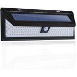 Applique solaire murale - lampe solaire 118 led 1000 lumens avec d�tecteur de mouvement pir, �tanche ...