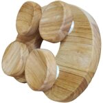 Appui - t�te de sauna en bois avec design rotatif ergonomique pour le cou pour sauna, relaxation, repose ...