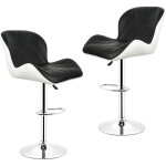 Aqrau 2 tabouret de bar r�servoir europ�en noir et blanc