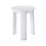 Gedy - aqualine accessoires - tabouret de salle de bains trio, diam�tre 33x40 cm, blanc 2072