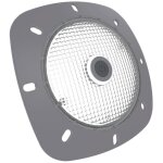 Aqualux - clairage piscine - projecteur notmad 18 led - rgb - enjoliveur gris de seamaid