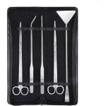 Aquarium aquascaping kit 5 en 1 inox aquarium tank plante aquatique outils ensembles pinces ciseaux spatule ...