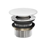 Aquatop - bonde clic - clac clearwater � clapet pour baignoires sans trop plein - finition blanc brillant ...